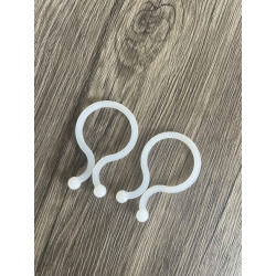 Anneau pour bande de rubalise réutilisable - lot de 100